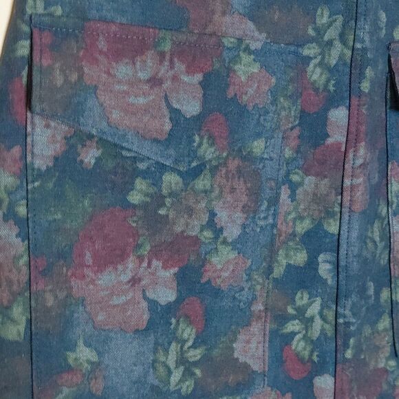 NWT Erin Fetherson Anthropologie Joni Blue Floral A-Line Mini Skirt NWT SIZE 4 - Picture 7 of 7